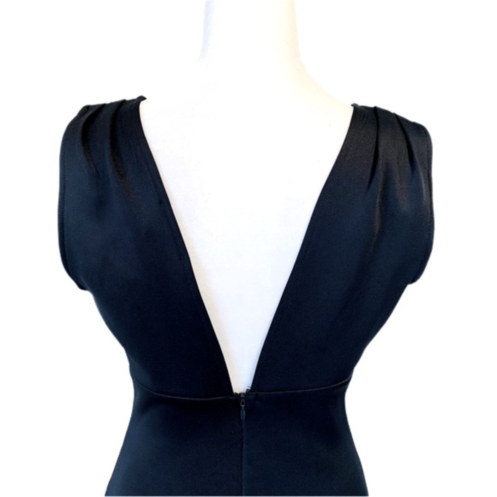 AX Paris | NW Plunge Hourglass Bodycon Midi Dress Navy Size 4 - Picture 11 of 16